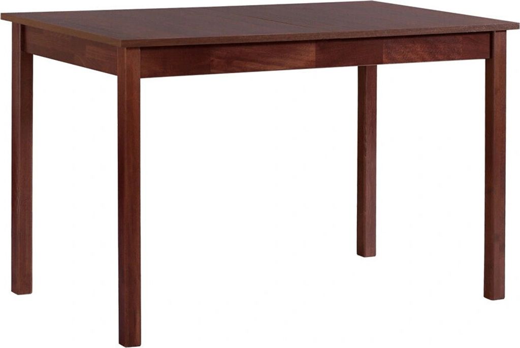 Esstisch LEON 2 Nussbaum-Optik mit Laminatplatte und Massivholzgestell 110x60 cm