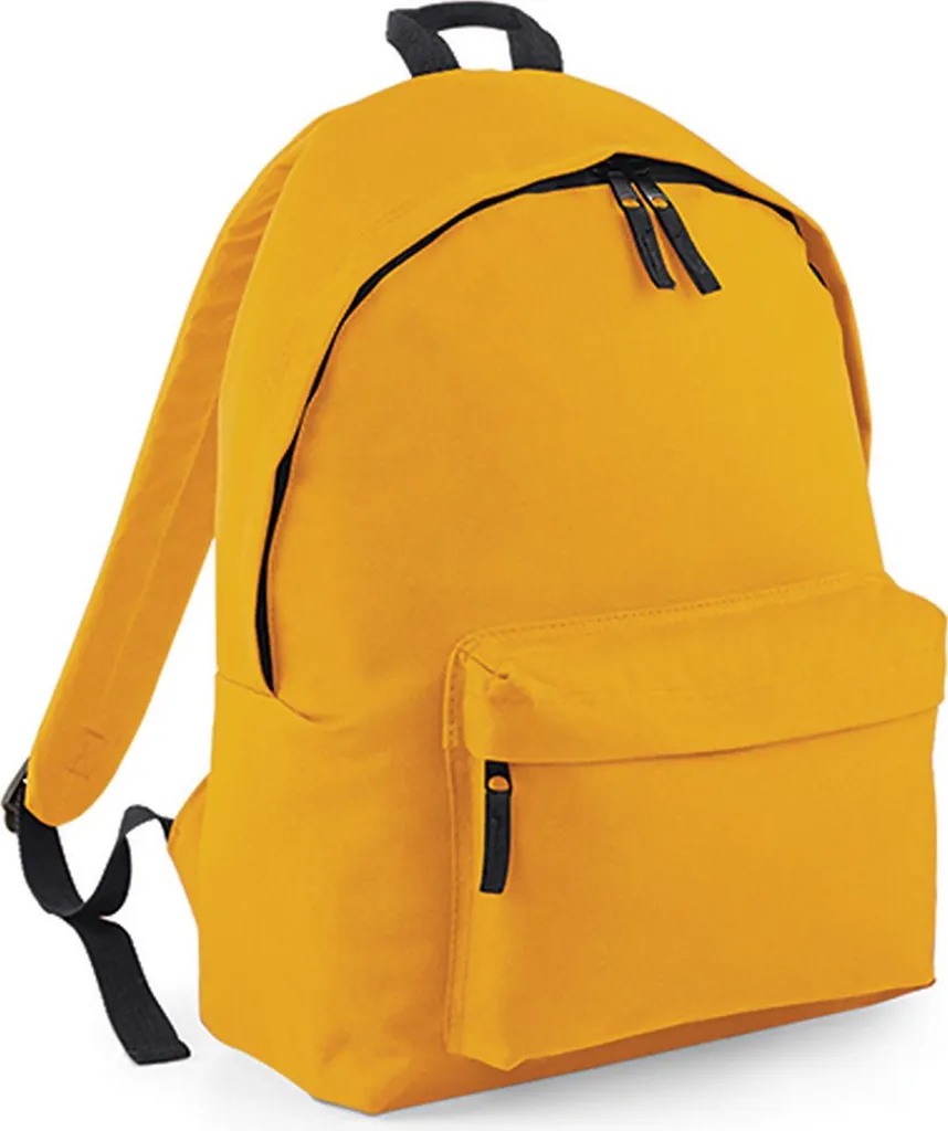 Zaino Unisex BagBase BG125 Senape | Resistenza 600D e Comfort 18L - 1