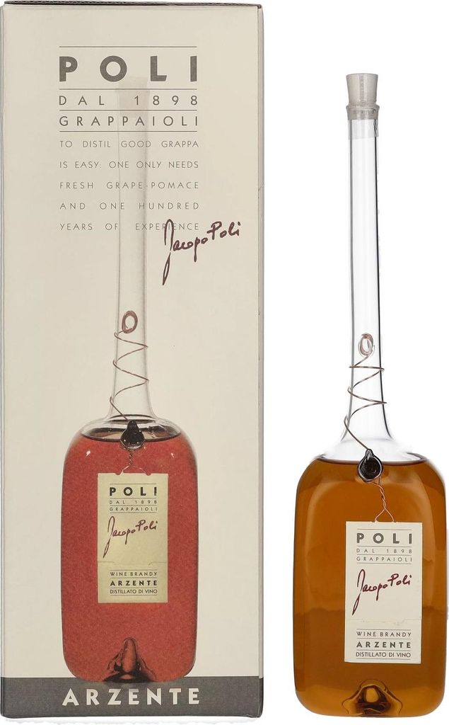 Poli Wine Brandy Arzente 40% Vol. 0,5l in Geschenkbox