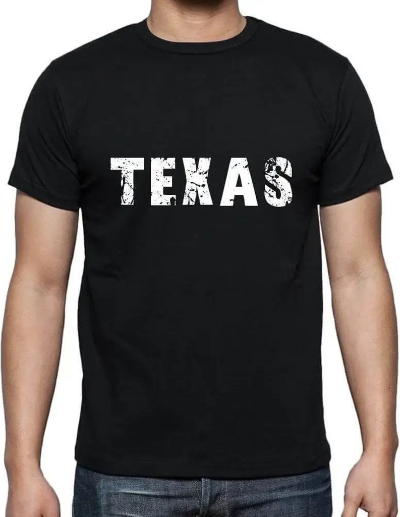 Herren Grafik T-Shirt Texas Öko-Verantwortlich Vintage Jahrgang Kurzarm Lustige Druck Geburtstag Geschenk Mann