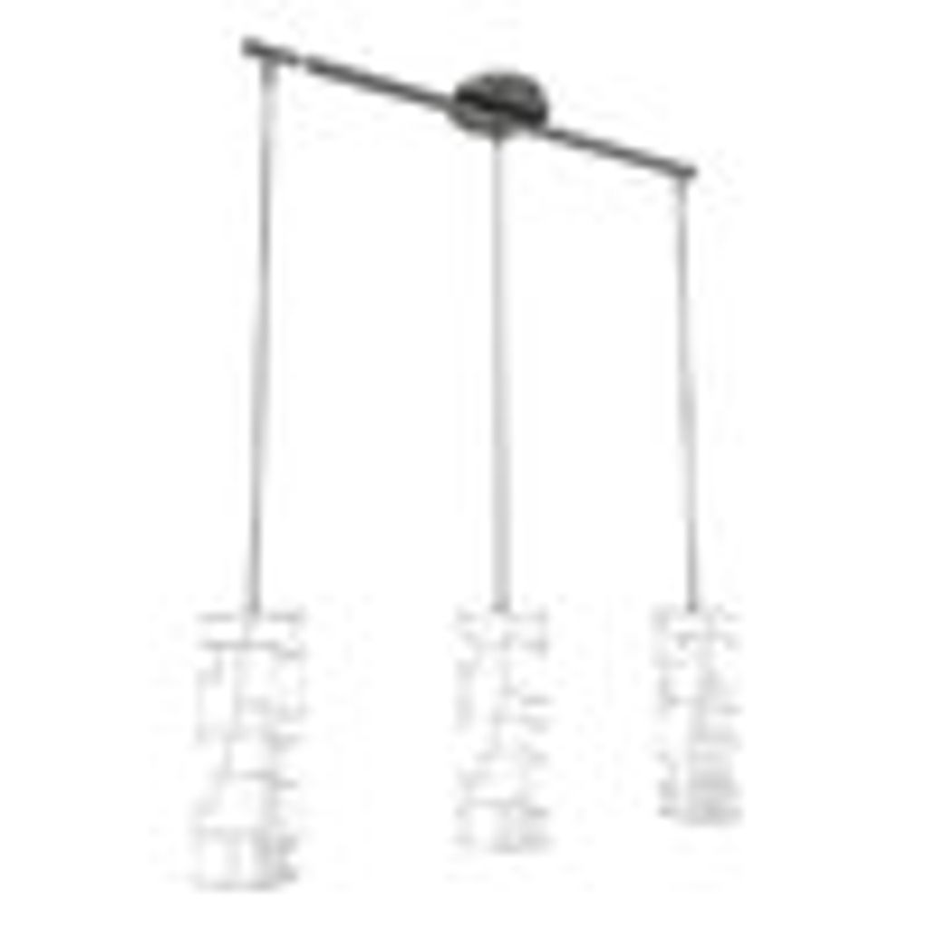 Eglo 92563 Bayman Hängeleuchte 3xE27 Stahl chrom weiss