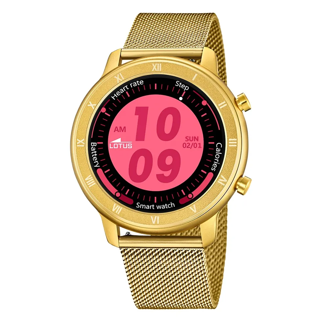Orologio Lotus 50038/1 Donna - Smartwatch Oro Rosa in Acciaio e Silicone