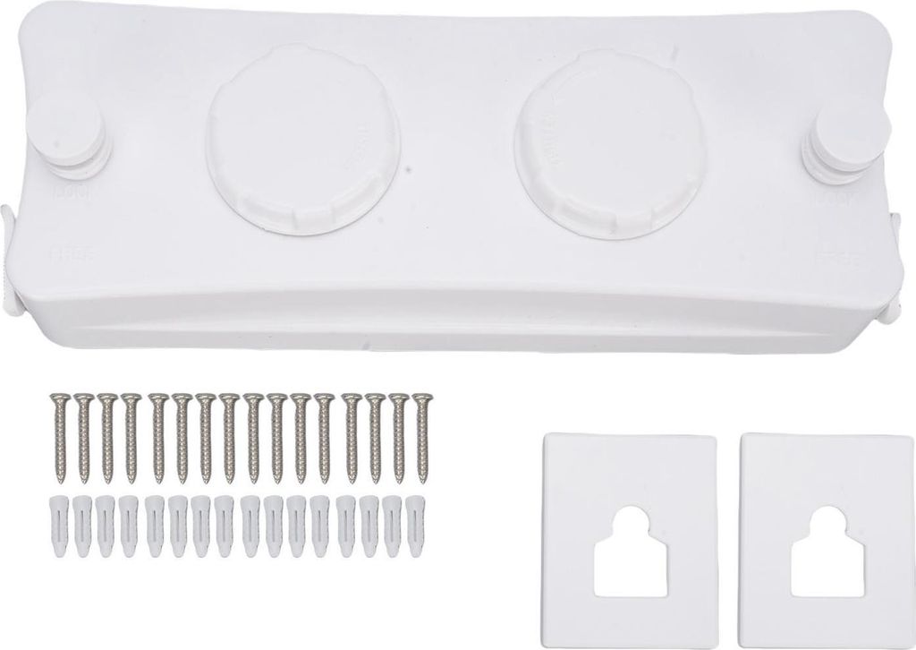 Versenkbare Wäscheleine Indoor 304 Edelstahl Doppelseil Wandmontage Wäscheleine für Balkon Badezimmer Weiß Trocknen