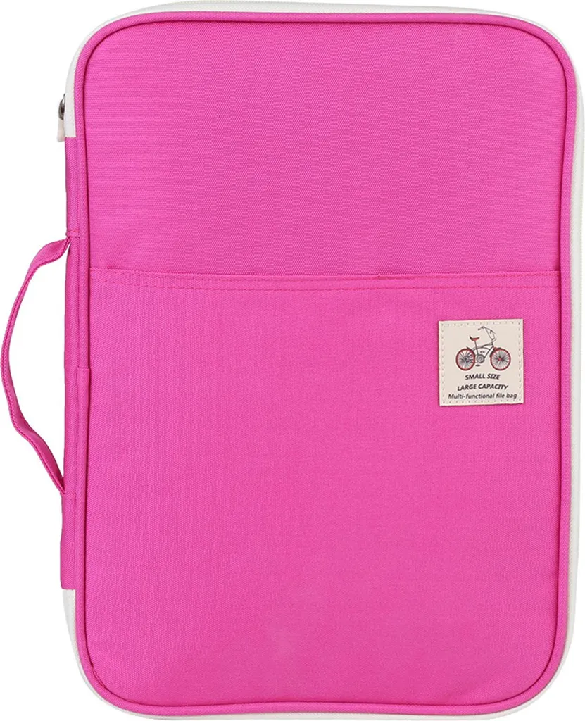 Classeur porte-documents A4 fermeture éclair - Pochette de rangement