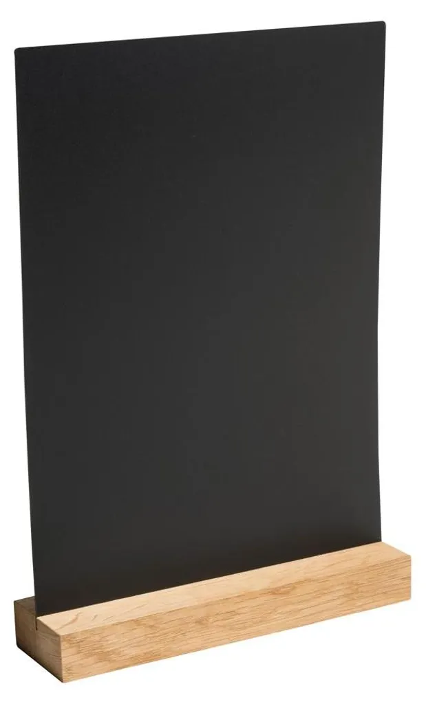 Exacompta 84240D Support de plateau de table noir en bois et ABS robuste - 2