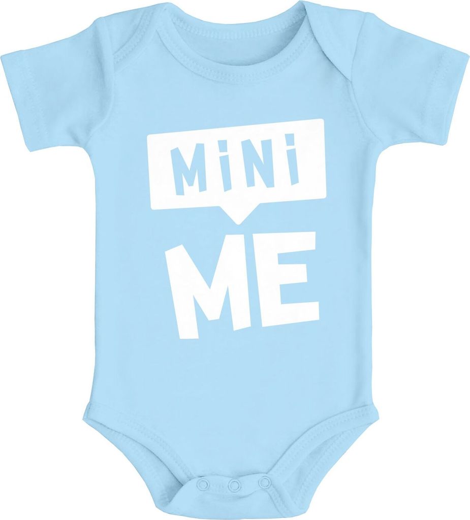 Baby Body Mini-Me Aufdruck Baumwolle Jungen & Mädchen MoonWorks hellblau 0-3 Monate
