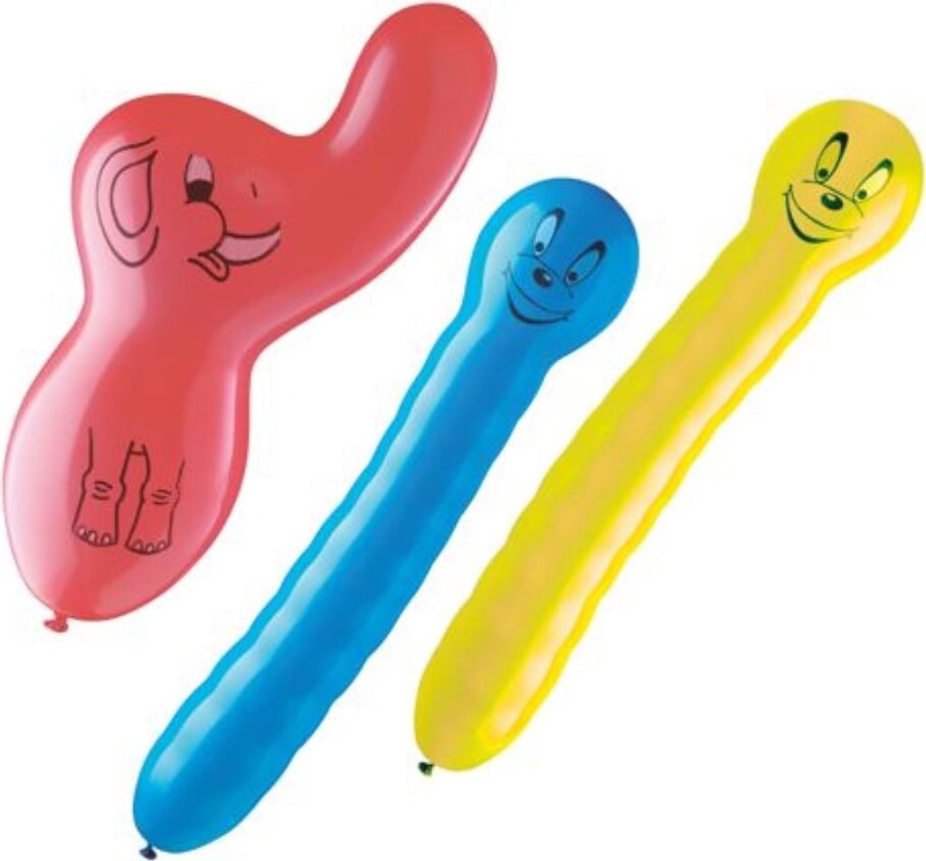 PAPSTAR Luftballons verschiedene Formen farbig sortiert