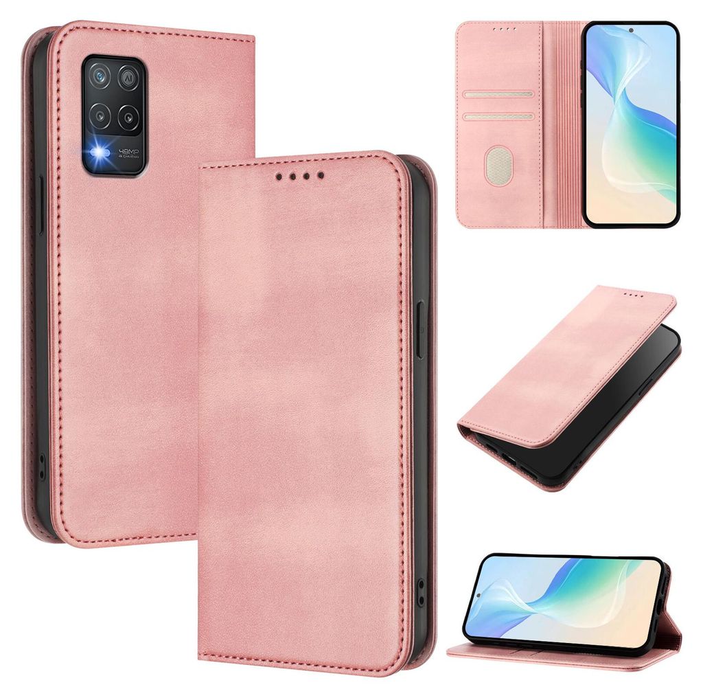Handyhülle für Realme 8 5G, Vintage Leder RFID Schutz Produktbild 