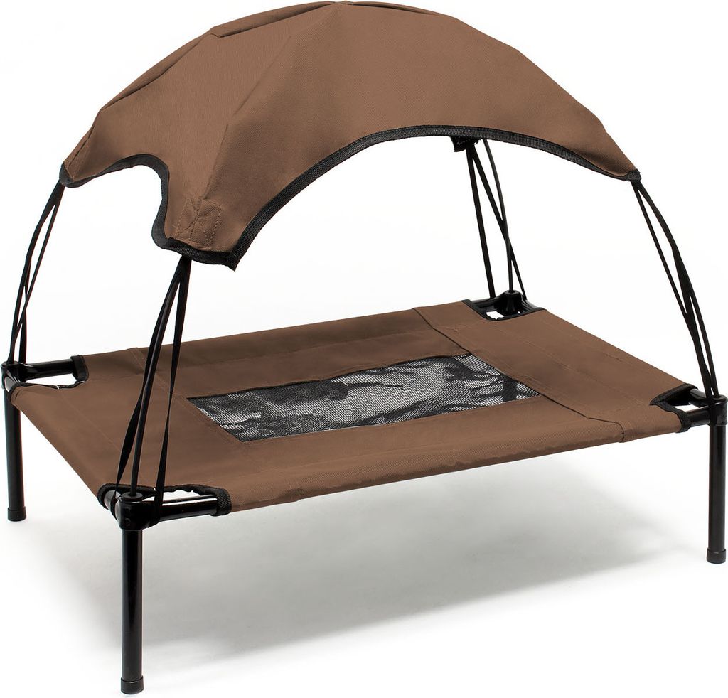 Wiltec letto per cani con tetto marrone 76 x 60 x 16 cm Immagine del prodotto 