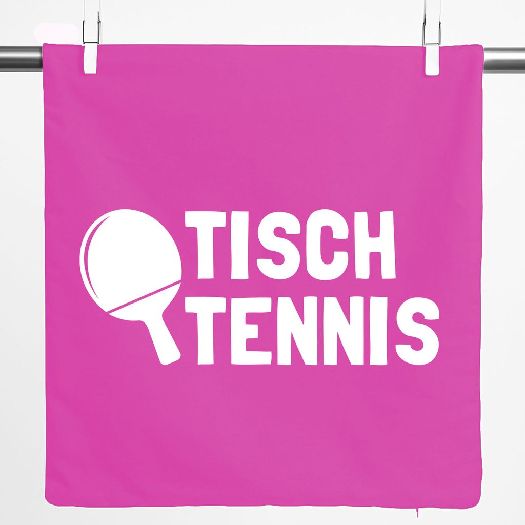 Huuraa Kissenbezug Tischtennis Tischtennisschläger 40x40cm Fuchsia Baumwolle Dekokissenbezug Geschenkidee
