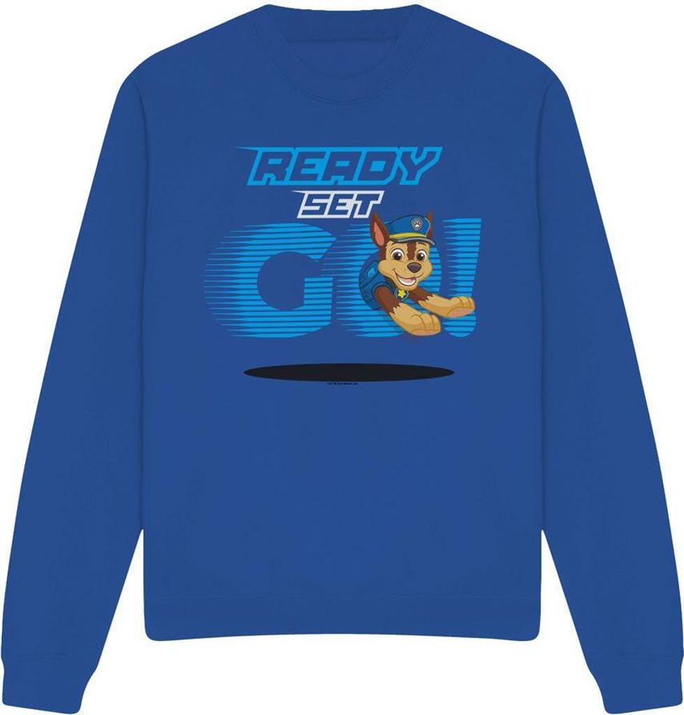Paw Patrol - "Ready Set Go!" Sweatshirt für Herren/Damen Uni TV12886 (XXL) (Königsblau)