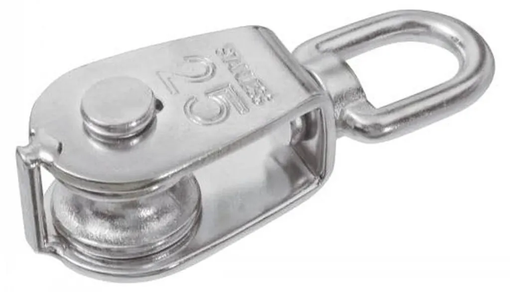 Poulie de Guidage 25mm en Inox A2 D-Work pour Corde et Câble, Lot de 5