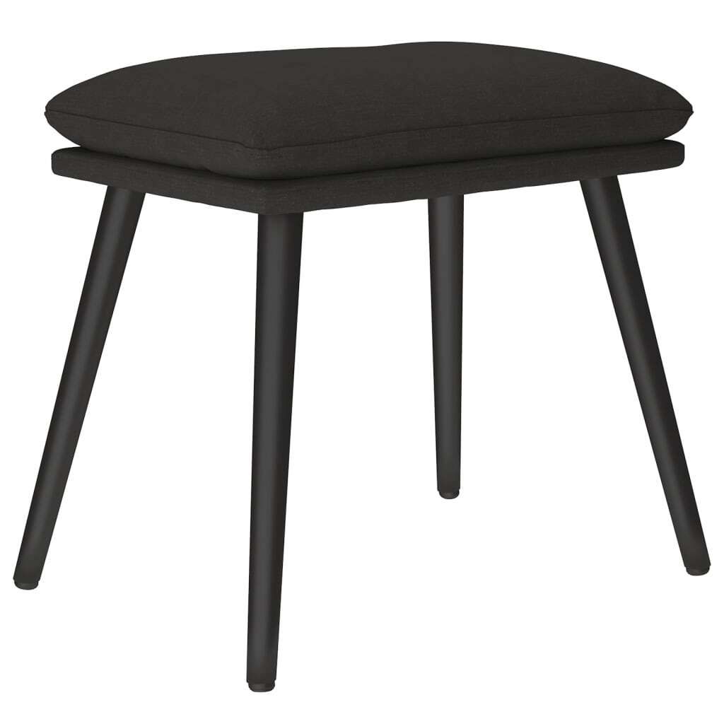 vidaXL Podnožka černá 45x29,5x35 cm Látka Obrázek produktu 