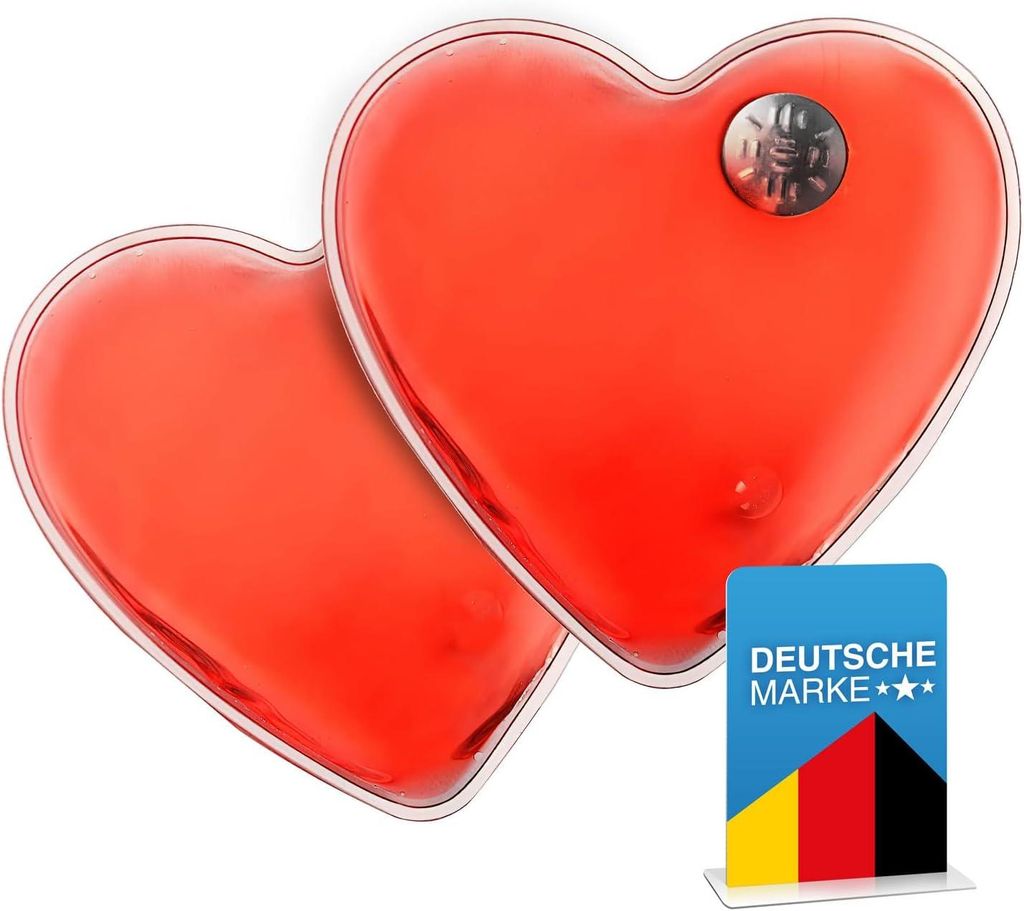 2 x scaldamani tascabili a forma di cuore Immagine del prodotto 