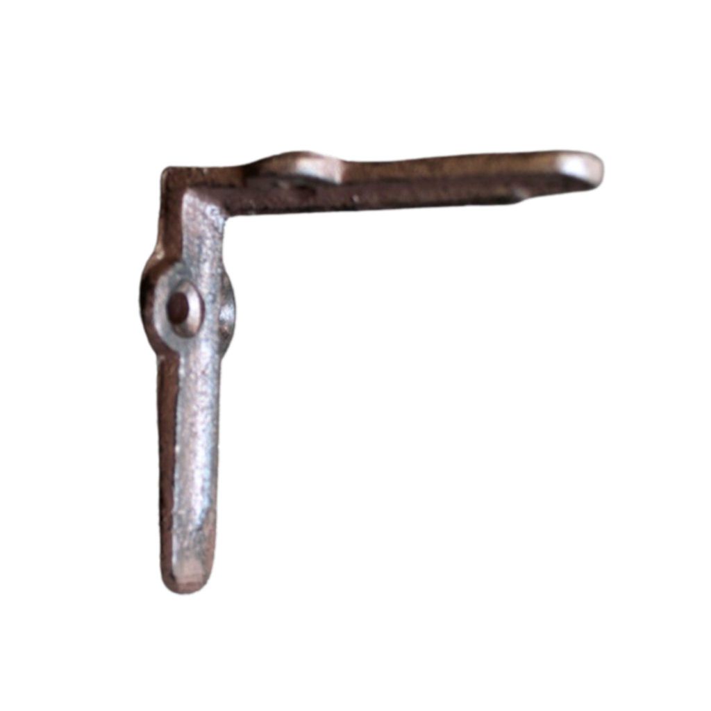 Mini Regalwinkel 7x7 cm aus Gusseisen antikbraun im Produktbild 