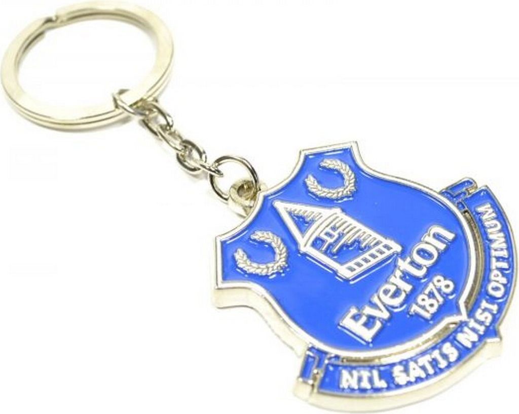 Everton FC - Emaille Schlüsselanhänger Wappen BS2877 (Einheitsgröße) (Blau/Gold)