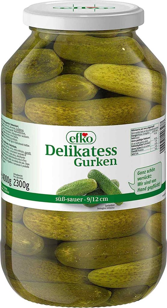efko Delikatess Gurken 9-12 cm 4000g Produktbild 