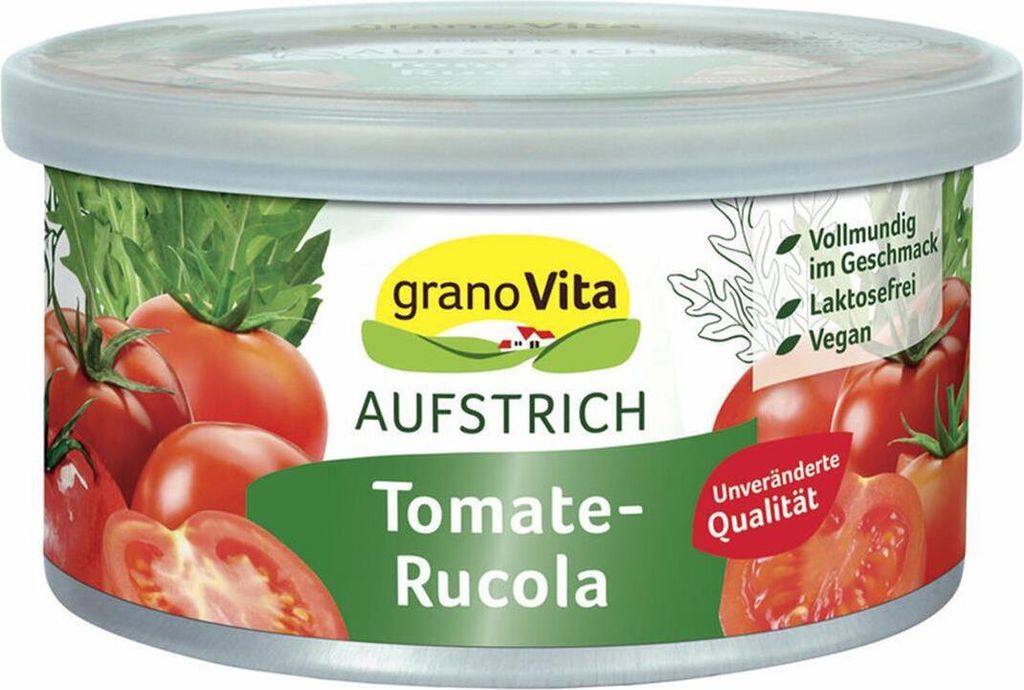 granoVita Veganer Brotaufstrich Tomate-Rucola