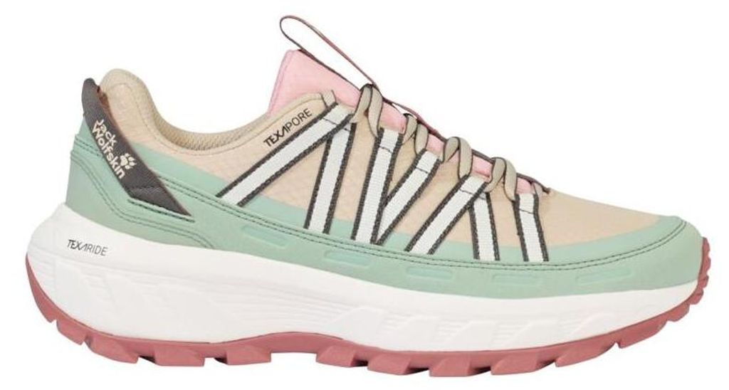 Jack Wolfskin Damen Wild Hike Texapore Low Wanderschuh oyster 39.5