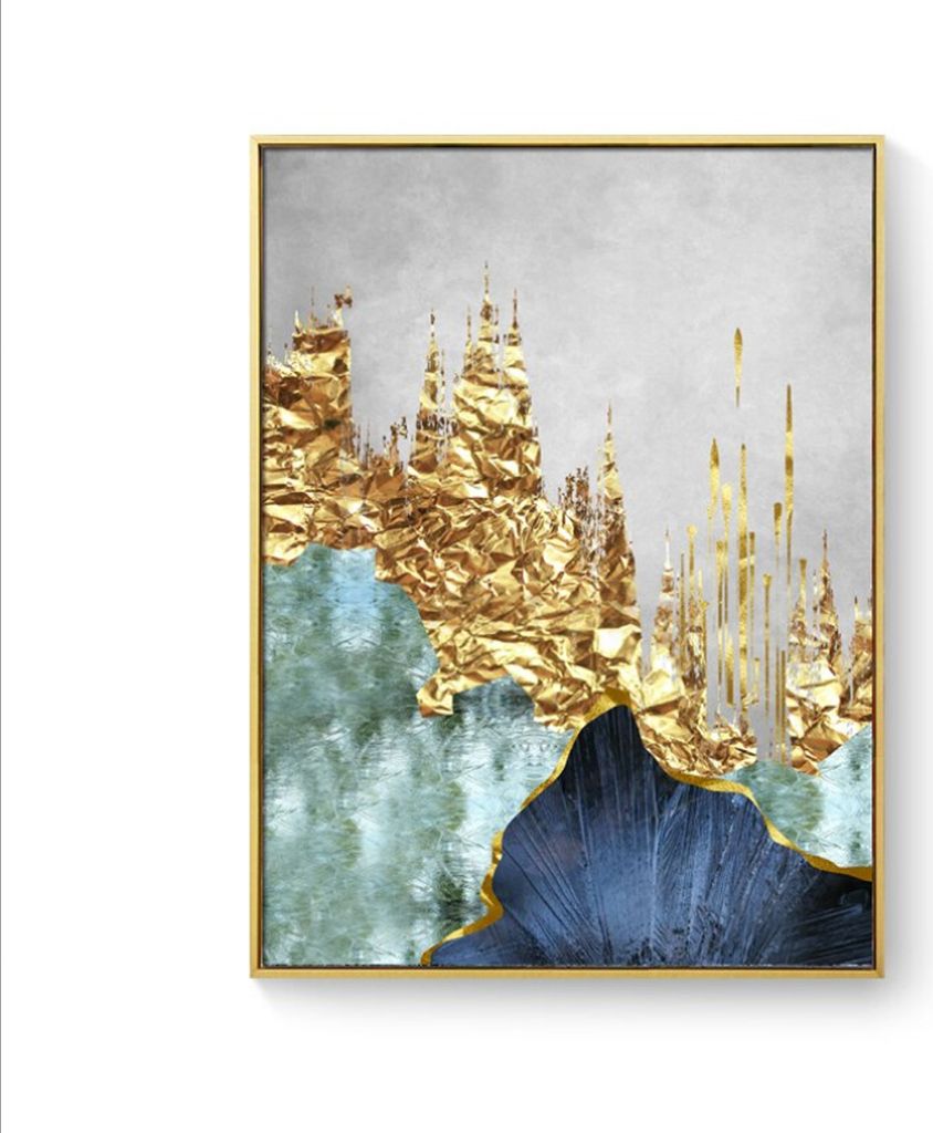 TPFLiving Kunstdruck LW-62 (OHNE RAHMEN) Poster - Leinwand - Wandbild - Hochauflösender Giclée-Druck, langlebig und hochwertig - Nordic Art - Abs...