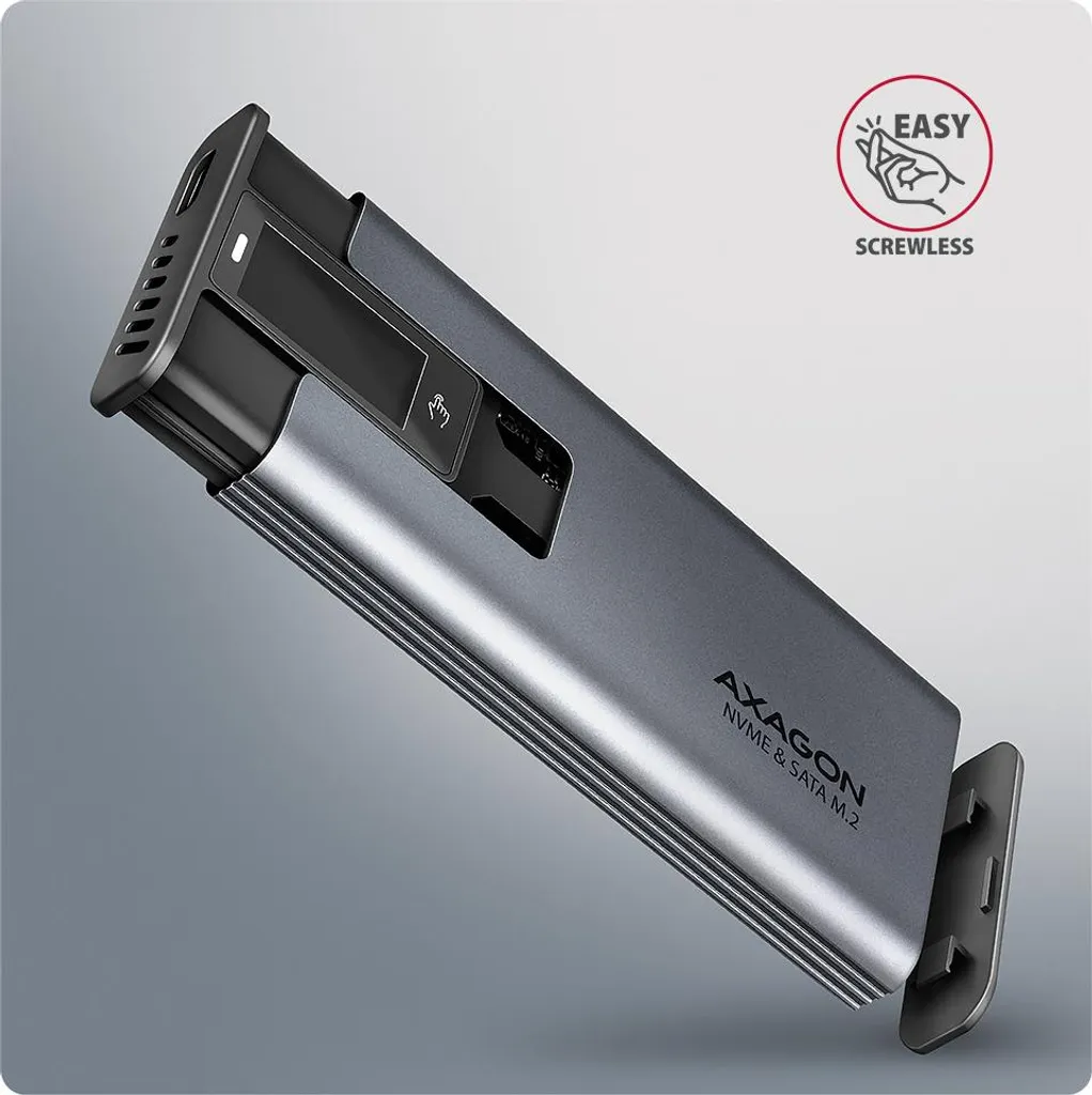 AXAGON EEM2-SD2 SSD enclosure USB3.2 Gen2 M.2 NVMe/SA - 6