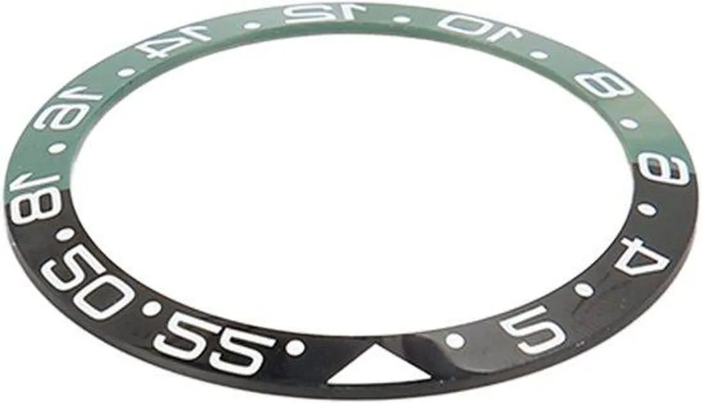 Montre Automatique GMT 38 mm - Lunette Noir et Vert, Bracelet Acier