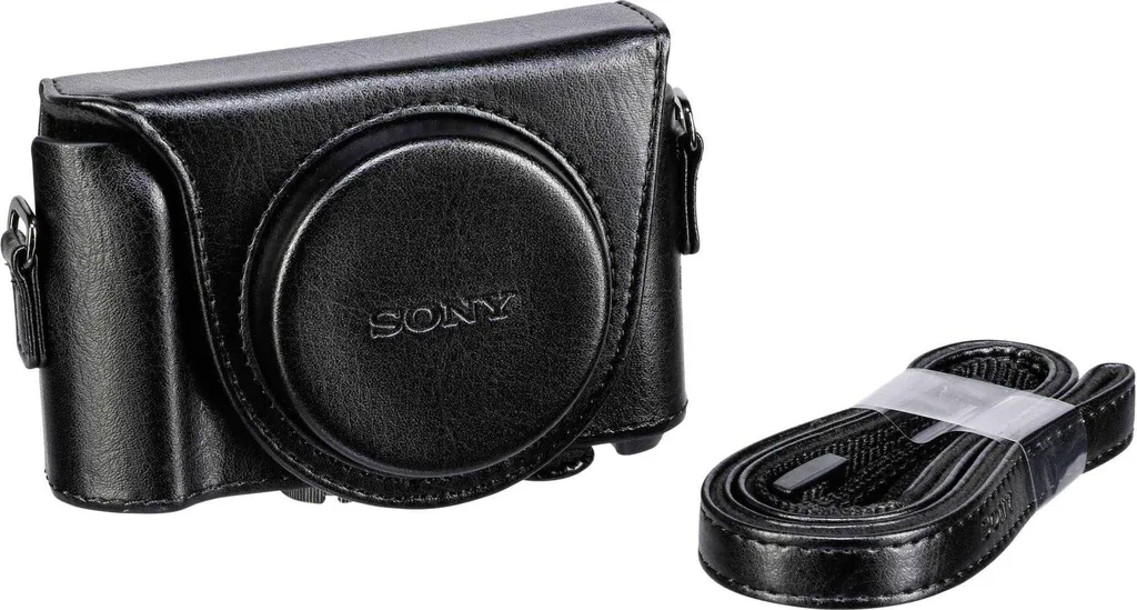 Housse appareil photo Sony LCJ-HWAB en cuir synthétique WX500 HX90