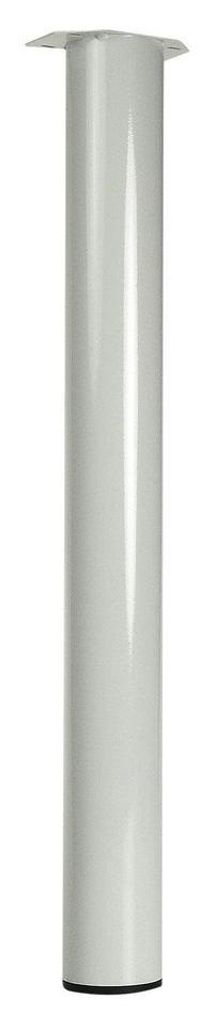Tischbein Weiß rund Stahl 720 mm - Pro Stück Produktbild 