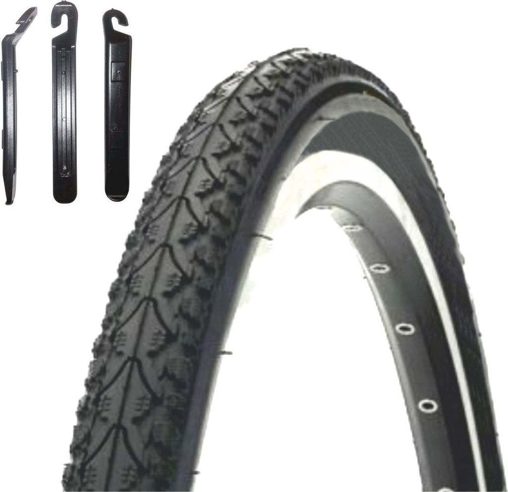Angebot-Set / 1 x Kenda K-935 26" Fahrradreifen Fahrradmantel in Schwarz 47-559 (26 x 1.75) inkl. 3 Reifenheber