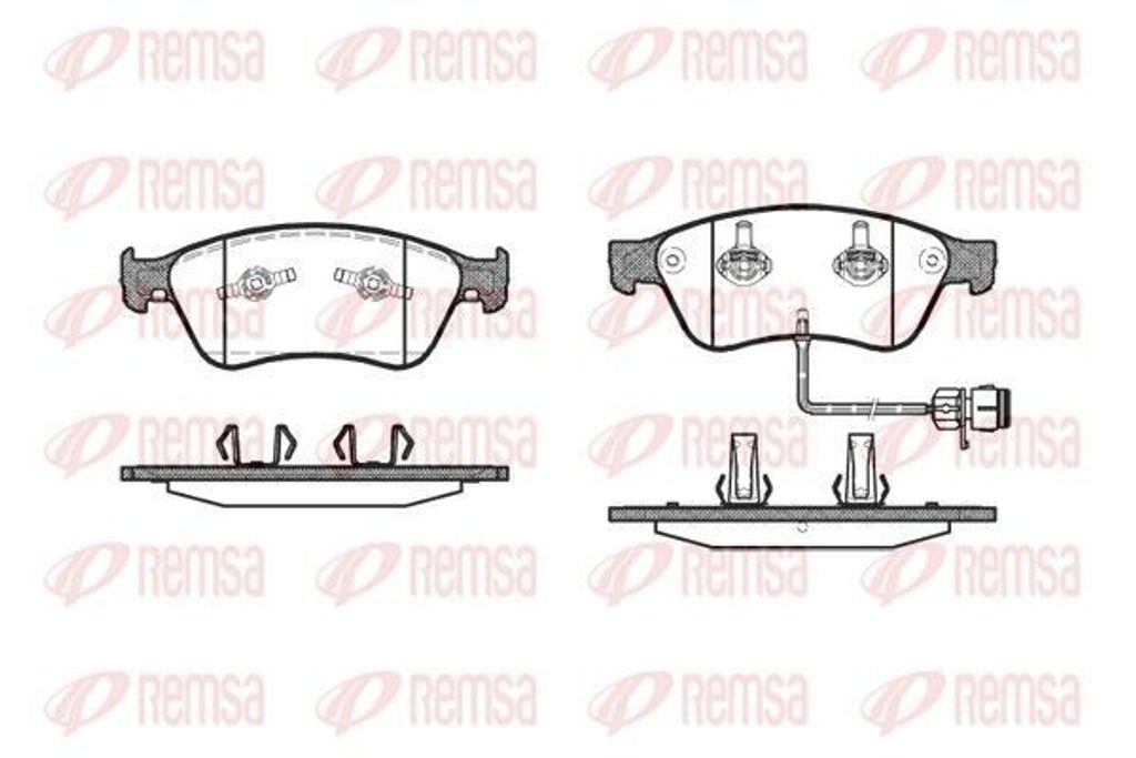REMSA Bremsbeläge Satz Vorne Bremsklötze für VW Phaeton (3D1, 3D2, 3D3, 3D4, 3D6, 3D7, 3D8, 3D9) 1056.12