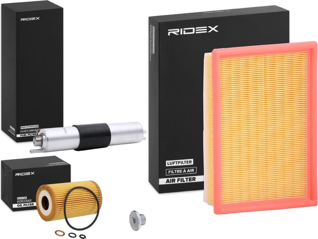 RIDEX Filterset Inspektionspaket Filtersatz für BMW 3 Limousine (E46) 3 Touring (E46) 3 Coupe (E46)
