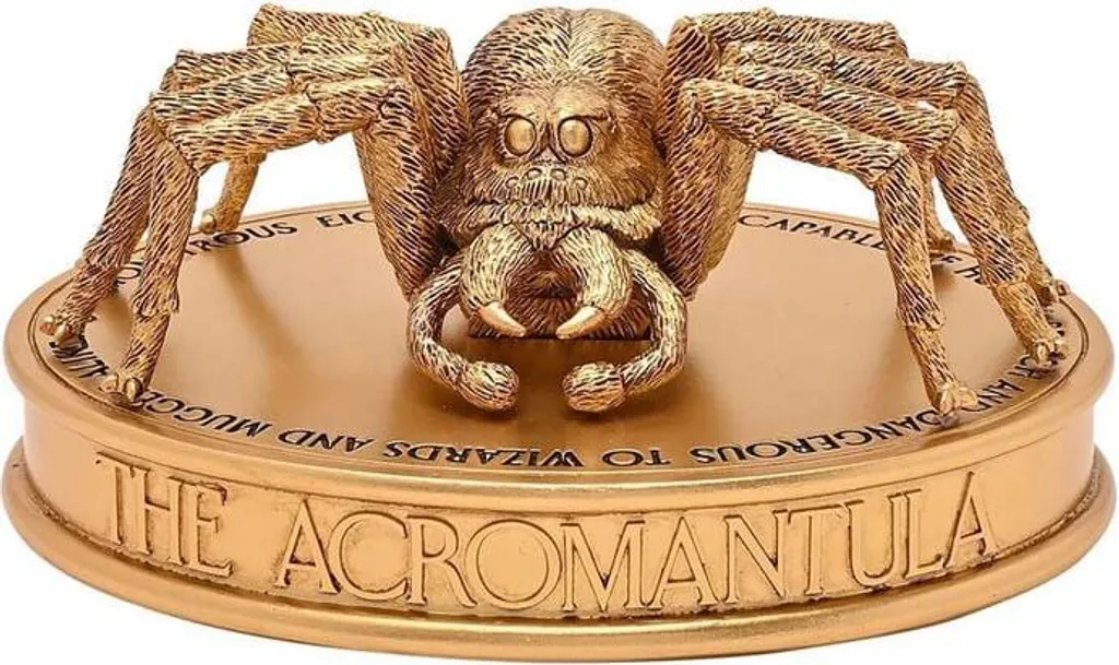 Statue Harry Potter Aragog doré - Figurine de collection luxe 12cm