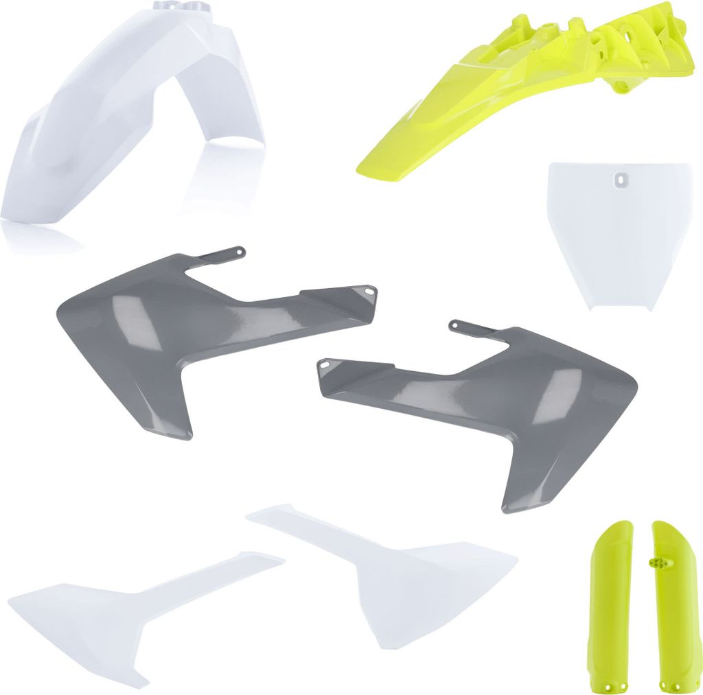 ACERBIS Verkleidungskit 9 Teile 2023 Modell Gelb/Weiß/Grau für HUSQVARNA TC 85