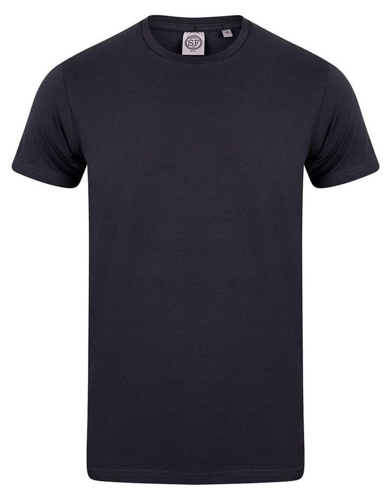 SF Men - "Feel Good" T-Shirt für Herren, Stretch LT4588 (M) (Marine)