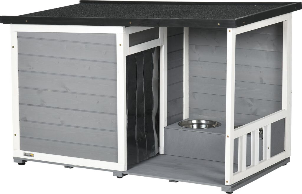 Cuccia per cani PawHut, in legno di abete, cuccia per cani, Immagine del prodotto 