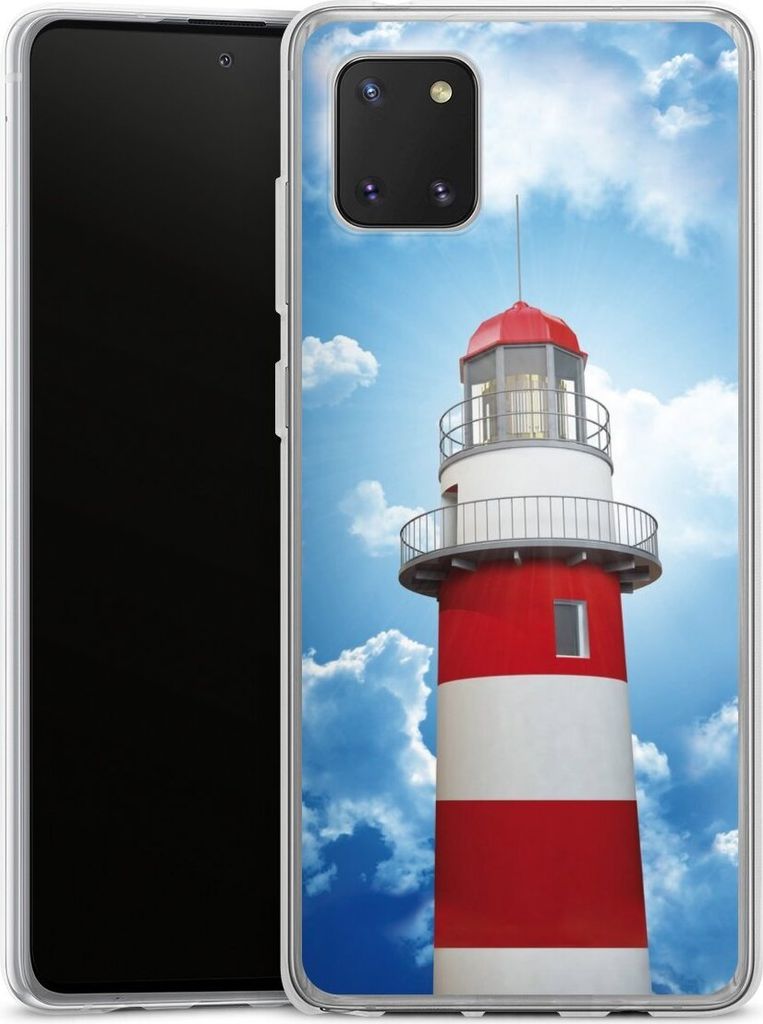 DeinDesign Handyhülle für Samsung Galaxy Note 10 lite Silikon Hülle Case Smartphone Schutzhülle Himmel Leuchtturm Wolke