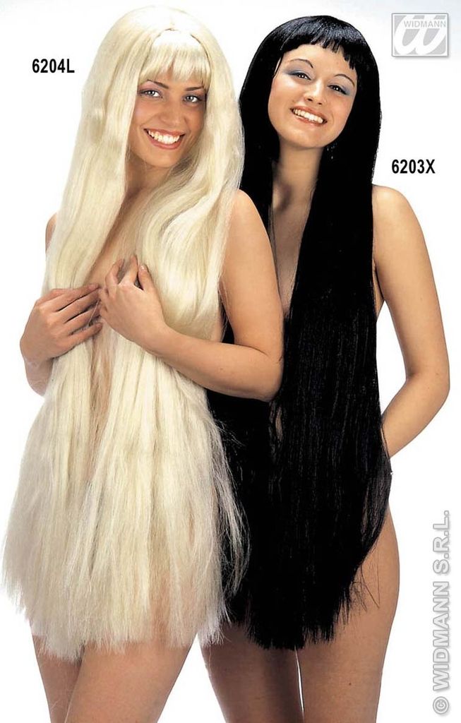 Blonde extra lange Perücke - Langperücke in blond Produktbild 