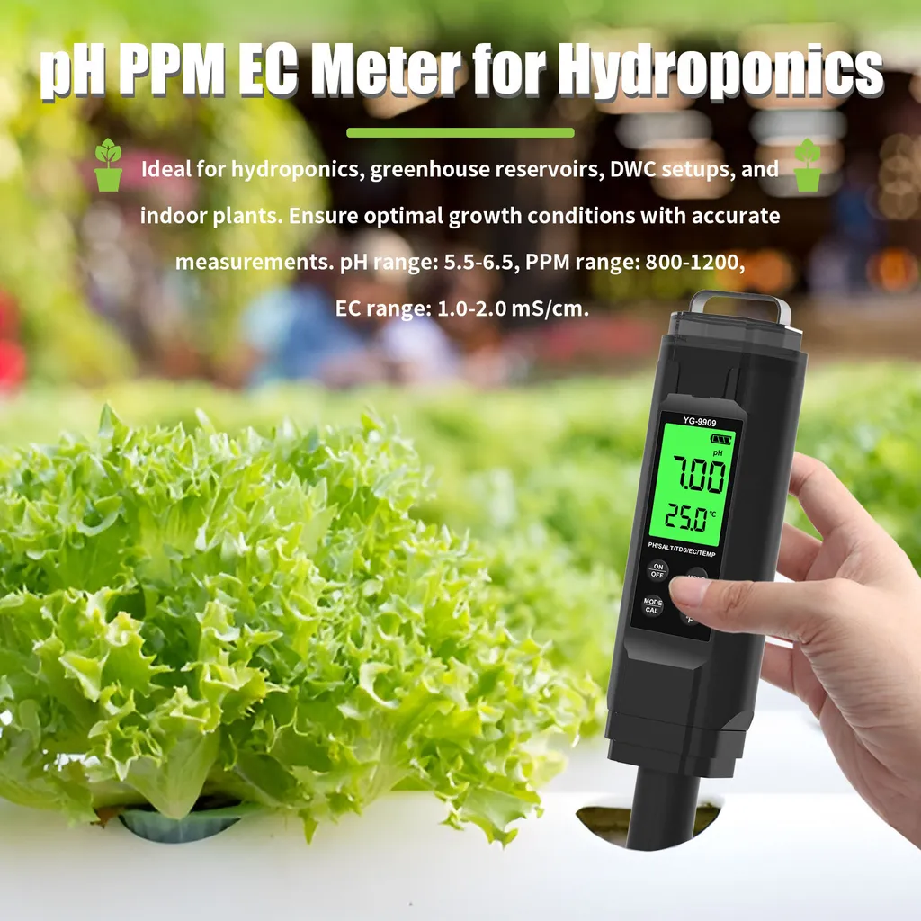 Testeur d'eau 5 en 1 avec Écran LCD et Compensation de Température - 3