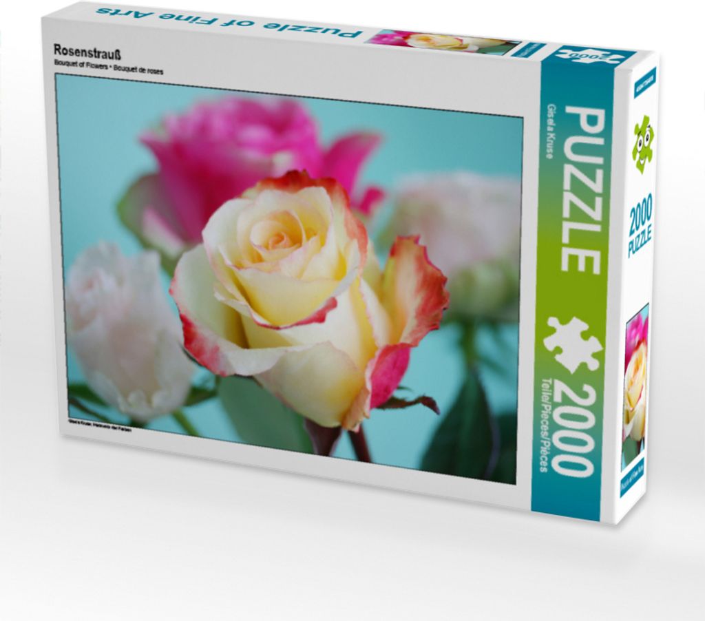 CALVENDO Puzzle Rosenstrauß | 2000 Teile Lege-Größe 90x67cm Foto-Puzzle für glückliche Stunden