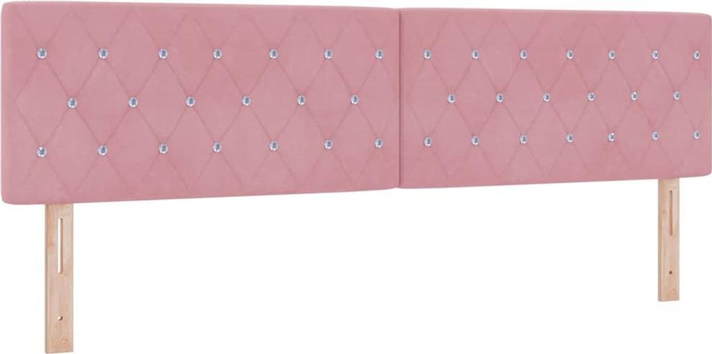 vidaXL Kopfteil Rosa 180 cm Samt