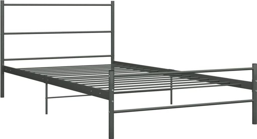 vidaXL Postelový rošt Grey Metal 90×200 cm Obrázek produktu 