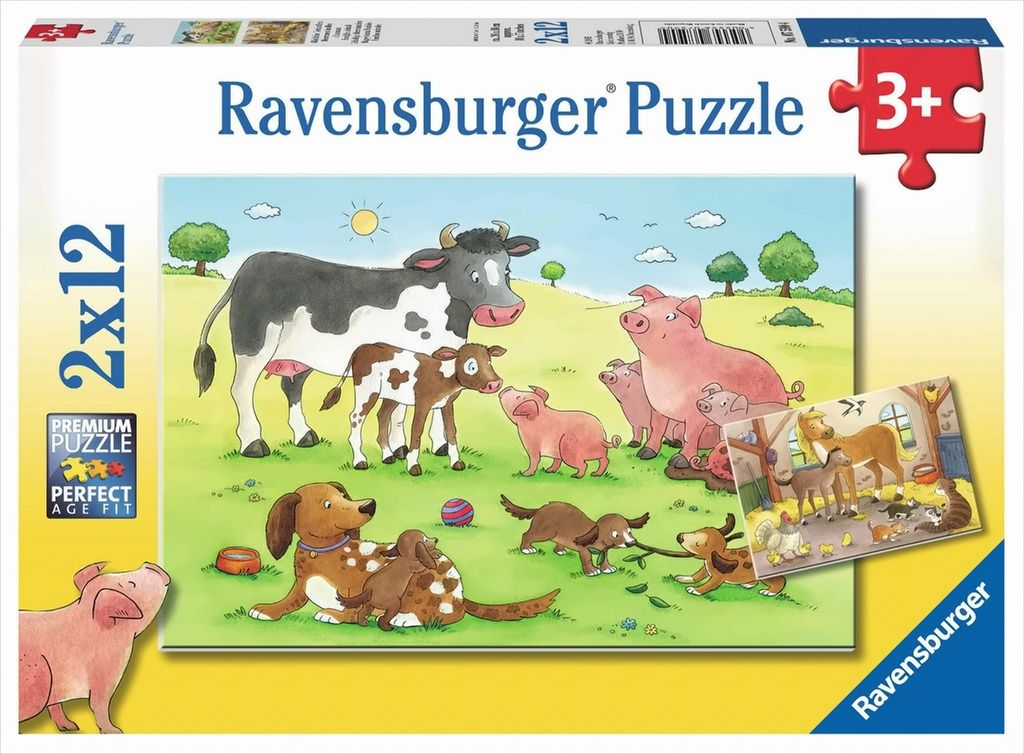Famiglie di animali felici Ravensburger 07590 Immagine del prodotto 