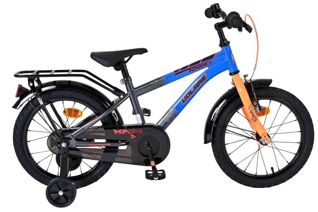 Volare Thombike Kinderfahrrad - Jungen - 16 Zoll - Blau/Orange