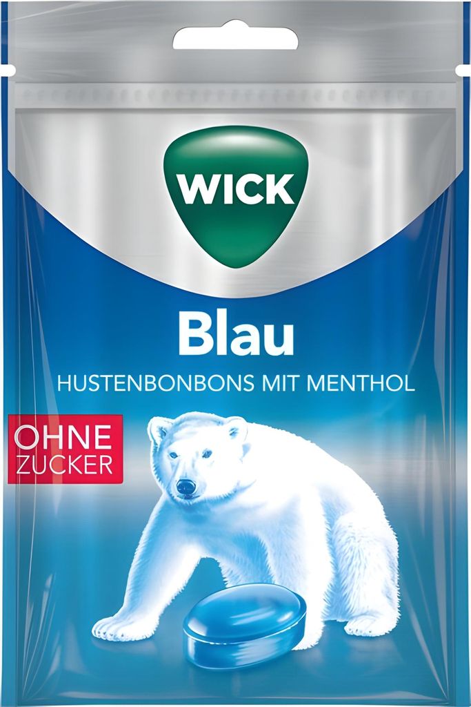 Wick Blau ohne Zucker 72g