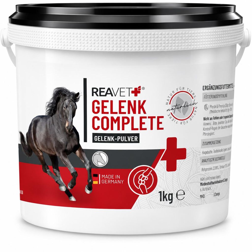 REAVET Gelenk Complete 1kg, Gelenkpulver Pferd – Produktbild 