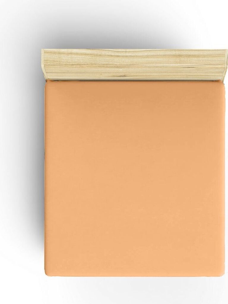 L'Essentiel Linge de Maison, Pale Orange, Ranforce Doppel-Spannbettlaken (FR) (IT) (ES) (DE), Blasses Orange, 100% BAUMWOLLE, 140 x 190+30 cm