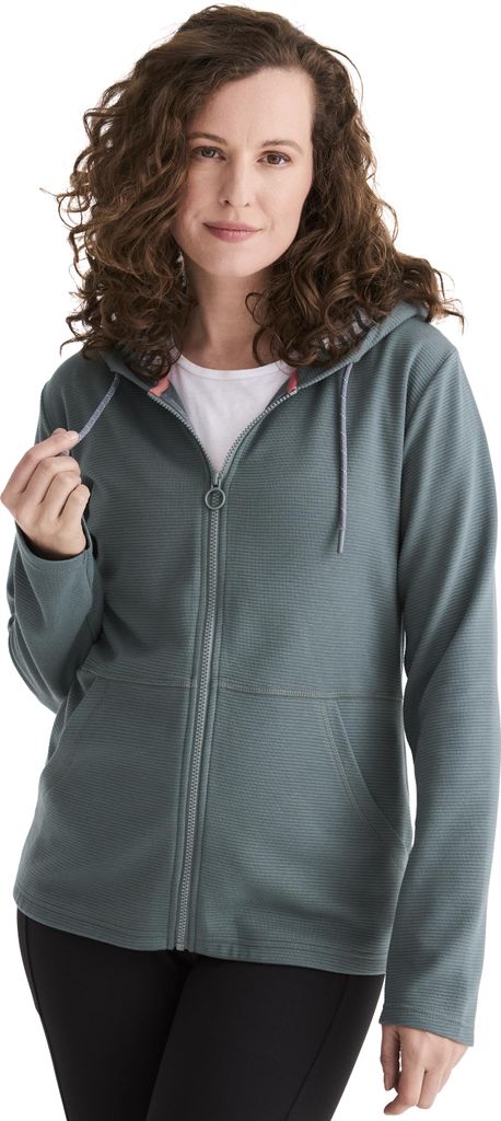 Stooker Women JOANE MIT KAPUZE Damen Sweatjacke Slim Fit 40/42 balsam green