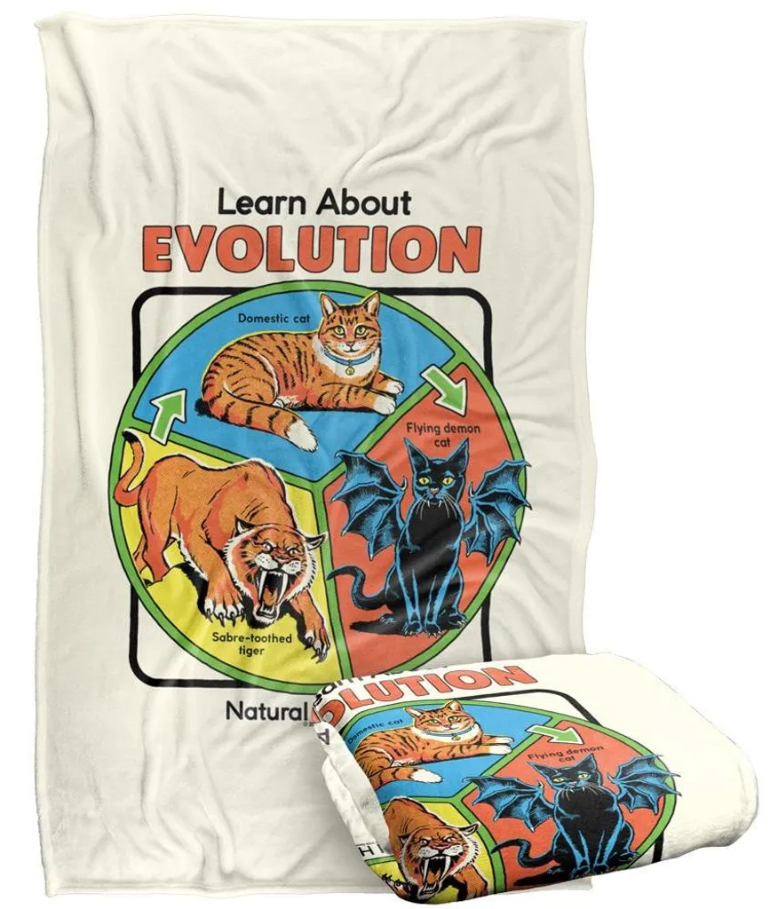 Couverture Steven Rhodes Learn About Evolution TV34436 Blanche 147x91cm