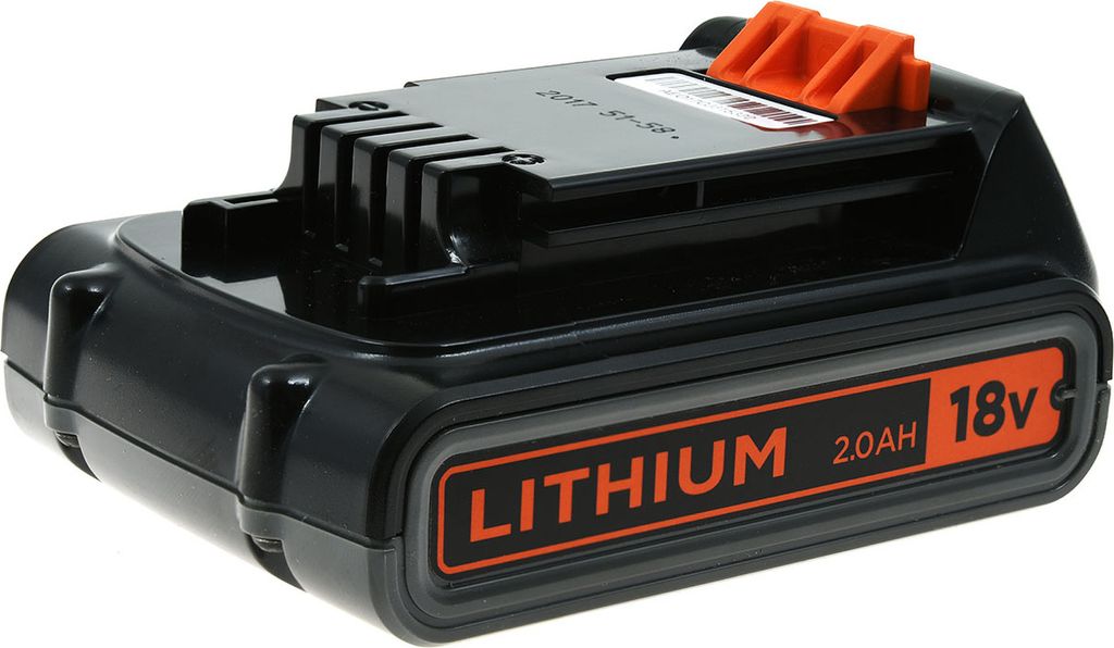 Black & Decker Akku 18V 2.0Ah für 18V Gartengeräte derselben 18 V-Klasse (BL2018) Original