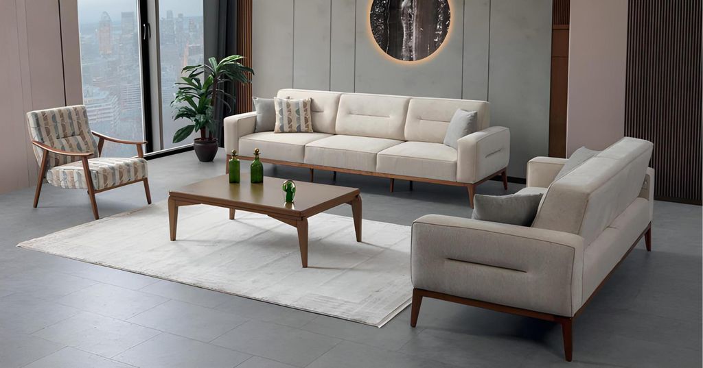 Bunter Wohnzimmer Einsitzer Designer Stoffsessel Moderner Polstersessel